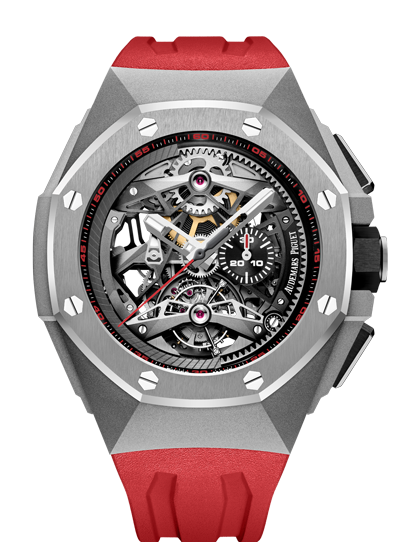 2018 Replica Audemars Piguet ROYAL OAK CONCEPT TOURBILLON CHRONOGRAPH OPENWORKED SELFWINDING watch 26587TI.OO.D067CA.01